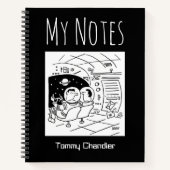 Notitieboek ruimtespecifiek met de naam van de eig (Voorkant)