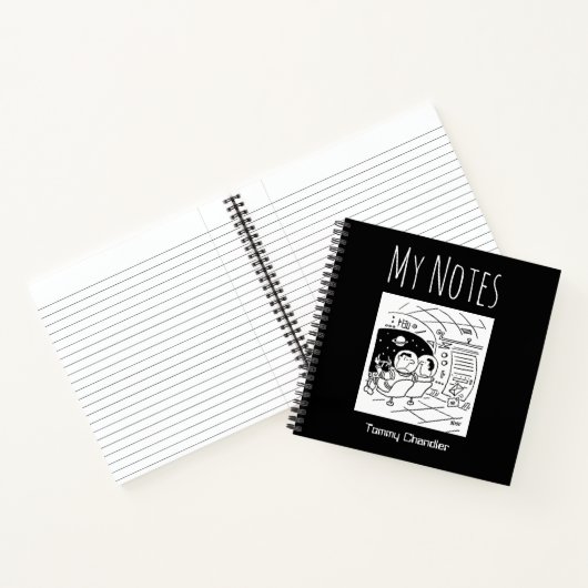 Notitieboek ruimtespecifiek met de naam van de eig (Binnen)