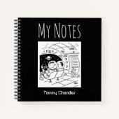 Notitieboek ruimtespecifiek met de naam van de eig (Voorkant)