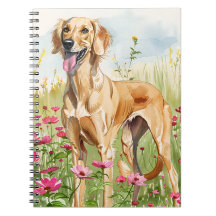 Notitieboek – Saluki Waterverf Hondenliefhebber Jo