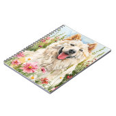 Notitieboek – Samojeed Waterverf Hond Liefhebber J (Linkerzijde)