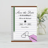 Notitieboek Save The Date (Staand voorkant)