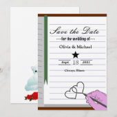 Notitieboek Save The Date (Voorkant / Achterkant)