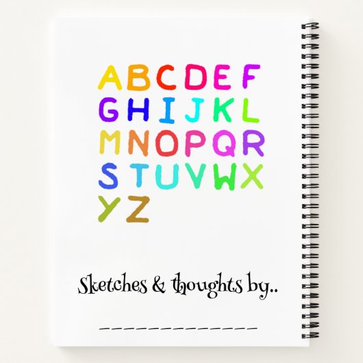 Notitieboek Schetsen & Gedachtechten (Achterkant)