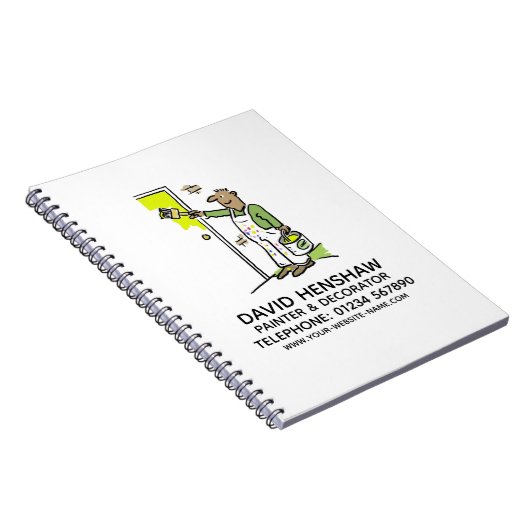 Notitieboek schilder en decorator (Rechterzijde)