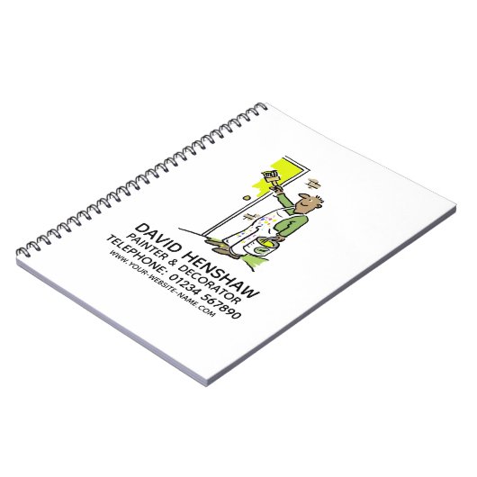 Notitieboek schilder en decorator (Linkerzijde)