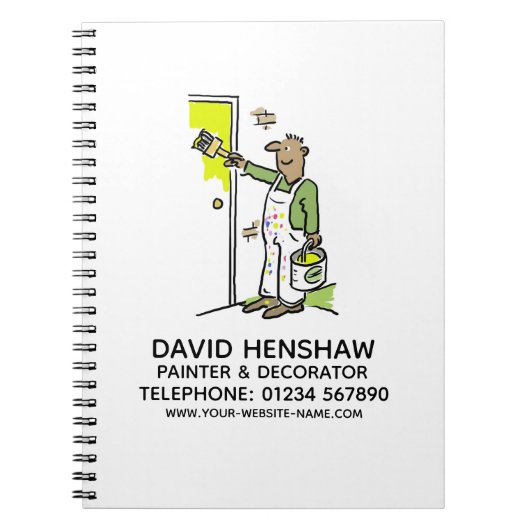Notitieboek schilder en decorator (Voorkant)