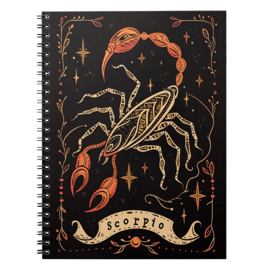 Notitieboek Schorpioen Hemelse Zodiac Art (Voorkant)