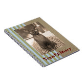 Notitieboek | Sepia Foto Devon Rex Cat (Rechterzijde)