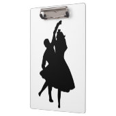 NOTITIEBOEK SILHOUETTE DANCERS KLEMBORD (Links)