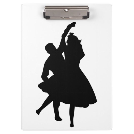 NOTITIEBOEK SILHOUETTE DANCERS KLEMBORD (Voorkant)