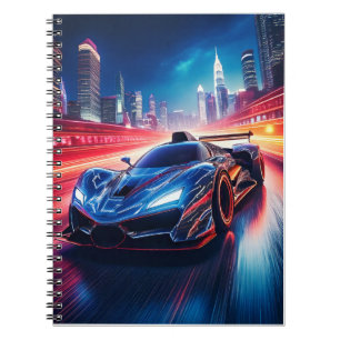 Notitieboek - sportwagen