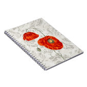 Notitieboek  Stijlrood Poppies Journal  (Rechterzijde)