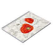 Notitieboek  Stijlrood Poppies Journal  (Linkerzijde)