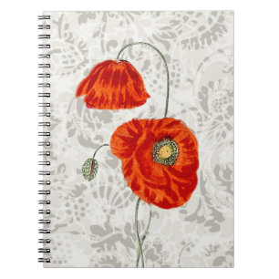 Notitieboek Stijlrood Poppies Journal