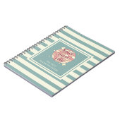 Notitieboek Stripes Aanpasbaar Stadsnaamjournaal (Linkerzijde)