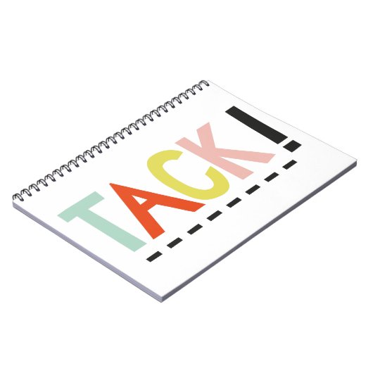 NOTITIEBOEK TACK-kleuren (Linkerzijde)