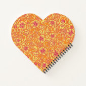 Notitieboek Tangerine Floral Dream Pattern (Achterkant)