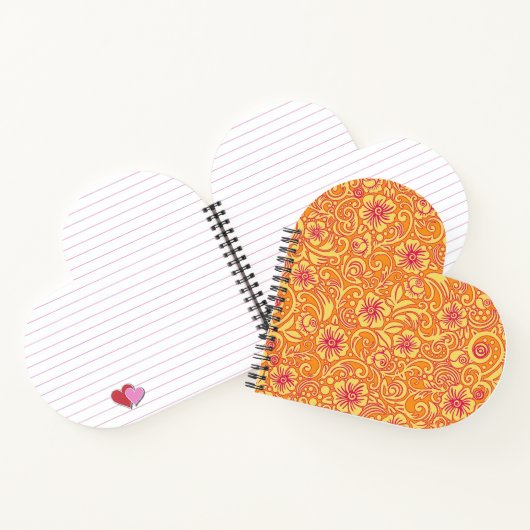 Notitieboek Tangerine Floral Dream Pattern (Binnen)