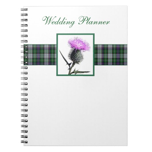 Notitieboek Tartan en Thistle Wedding Planner (Voorkant)