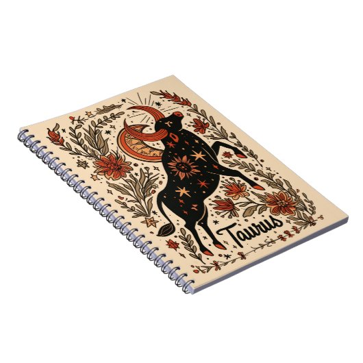 Notitieboek Taurus Hemelse Zodiac Art (Rechterzijde)