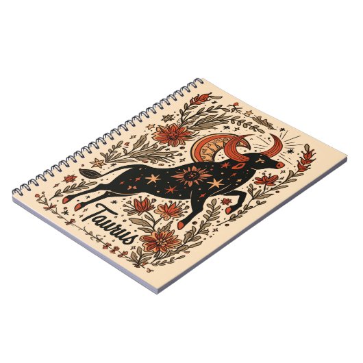 Notitieboek Taurus Hemelse Zodiac Art (Linkerzijde)