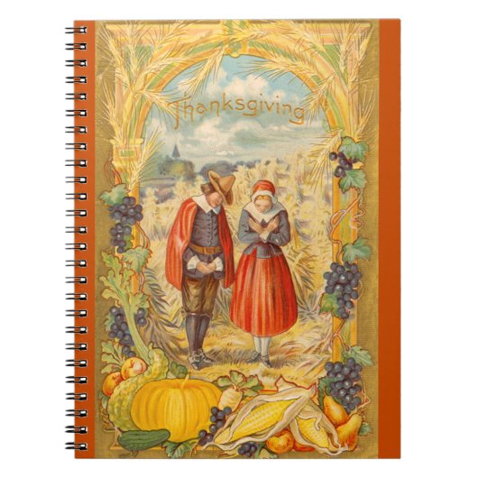 Notitieboek Thanksgiving Grateful Pilgrims (Voorkant)