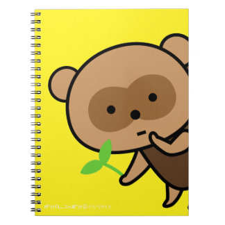Notitieboek - Theeketel Tanuki met Bladeren