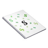 Notitieboek - Tumble Green Letters (Rechterzijde)