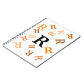 Notitieboek - Tumble Oranje Letters (Linkerzijde)