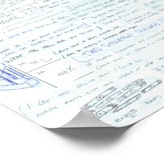 notitieboek twee poster (Hoek)