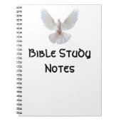notitieboek van bijbelstudie (Voorkant)