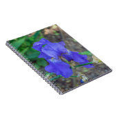 Notitieboek van blauwe irisbloem (Rechterzijde)