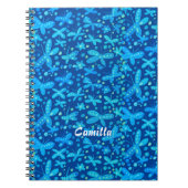 Notitieboek van blauwe vlinders (Voorkant)