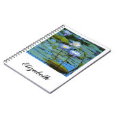Notitieboek van blauwe waterlippen (Linkerzijde)