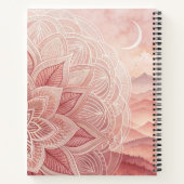 Notitieboek van Boho Moon Mandala (Achterkant)