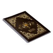  Notitieboek van bruin en goudbruin Lijst (Rechterzijde)