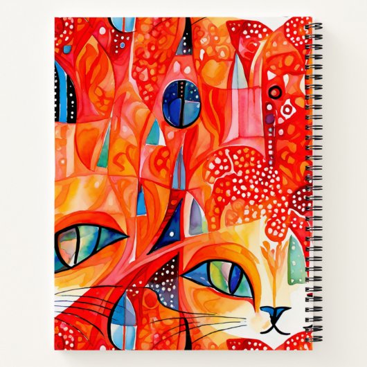 Notitieboek van de abstracte Kittens (Achterkant)