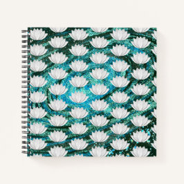 Notitieboek van de blauwe groene melkweg van Lotus