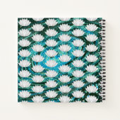 Notitieboek van de blauwe groene melkweg van Lotus (Achterkant)