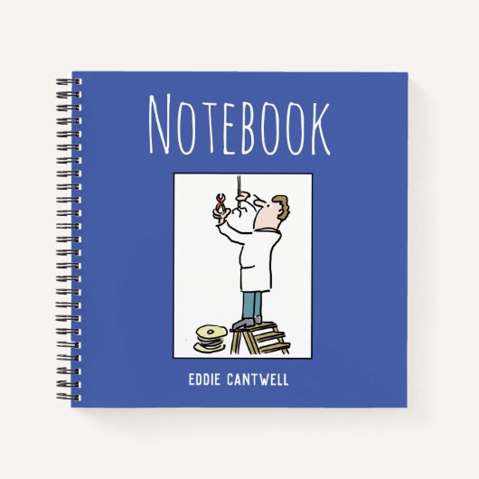 Notitieboek van de elektricien met naam (Voorkant)