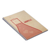 Notitieboek van de flitsbeker, rood (Rechterzijde)