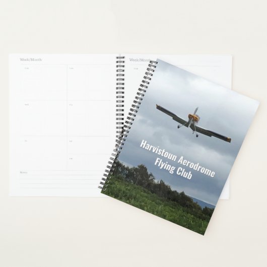 Notitieboek van de Flying Club met Light Vliegtuig (Display)