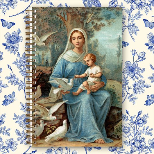 Notitieboek van de Franse blauwe Madonna