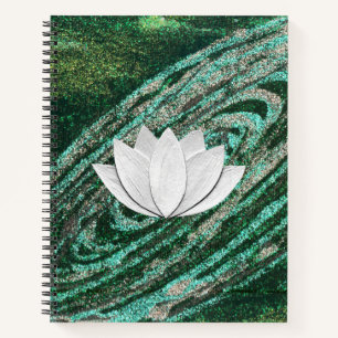 Notitieboek van de groene melkweg van Lotus Flower