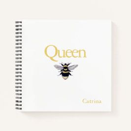 Notitieboek van de koningin Bee Bumblebee Yellow B