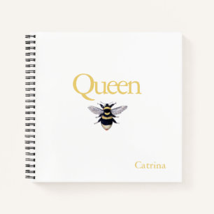 Notitieboek van de koningin Bee Bumblebee Yellow B