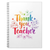 Notitieboek van de leerkracht - Dank u, leerkracht (Voorkant)