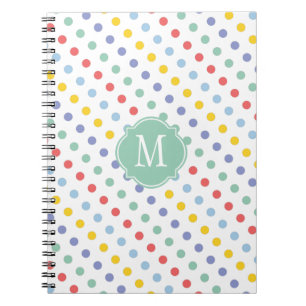 Notitieboek van de lente-regenboogmonogram