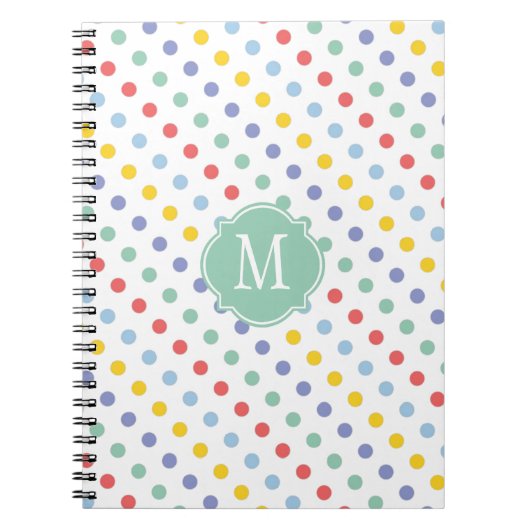 Notitieboek van de lente-regenboogmonogram (Voorkant)